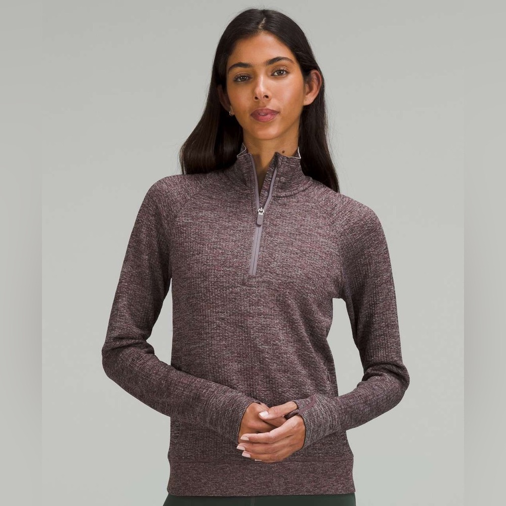 Lululemon Engineered Warmth Half- Zip Chrome / Lu… - image 1